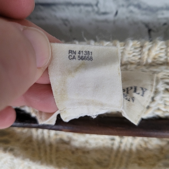 DENIM & SUPPLY RL | cotton blend open cable knit scoop neck sweater - Picture 7 of 8